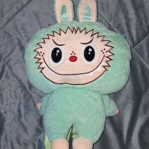 Cute Mint Green Lightup Singing Monster Plush Backpack for Kids